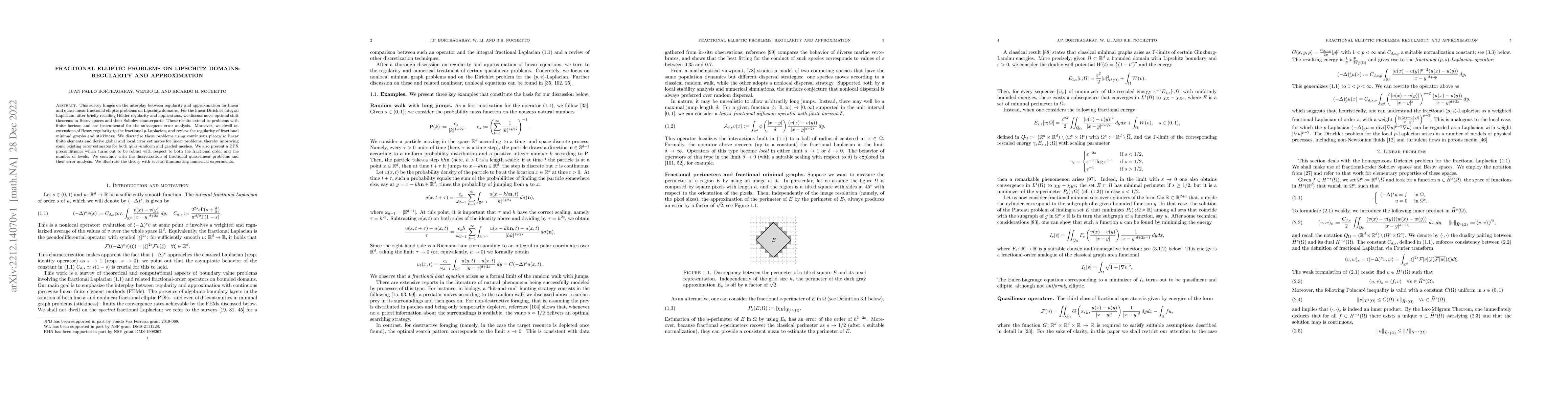 Thumbnail for Fractional Elliptic Problems on Lipschitz Domains: Regularity and
  Approximation