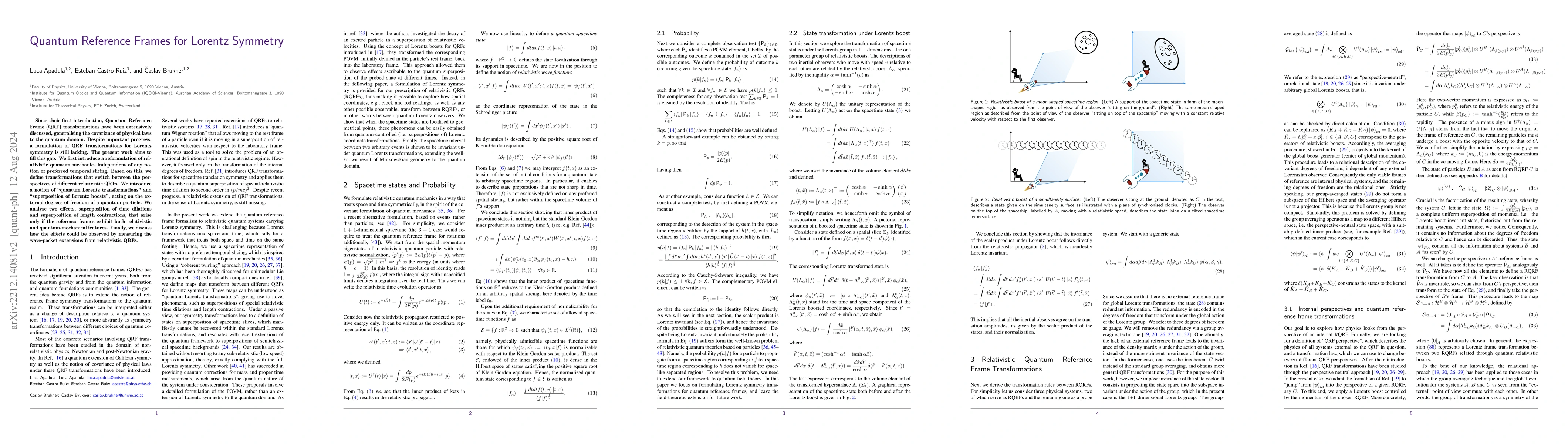 Thumbnail for Quantum Reference Frames for Lorentz Symmetry