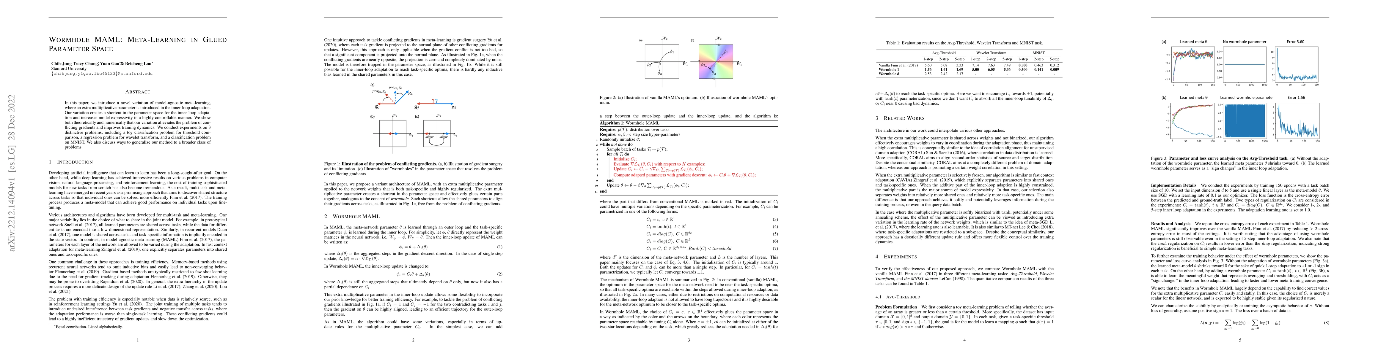 Thumbnail for Wormhole MAML: Meta-Learning in Glued Parameter Space
