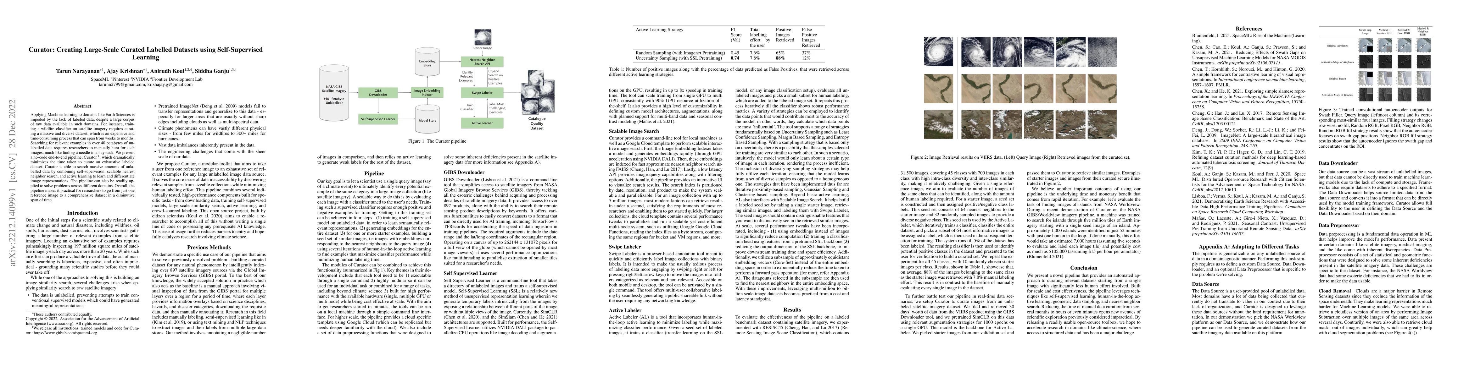 Thumbnail for Curator: Creating Large-Scale Curated Labelled Datasets using
  Self-Supervised Learning