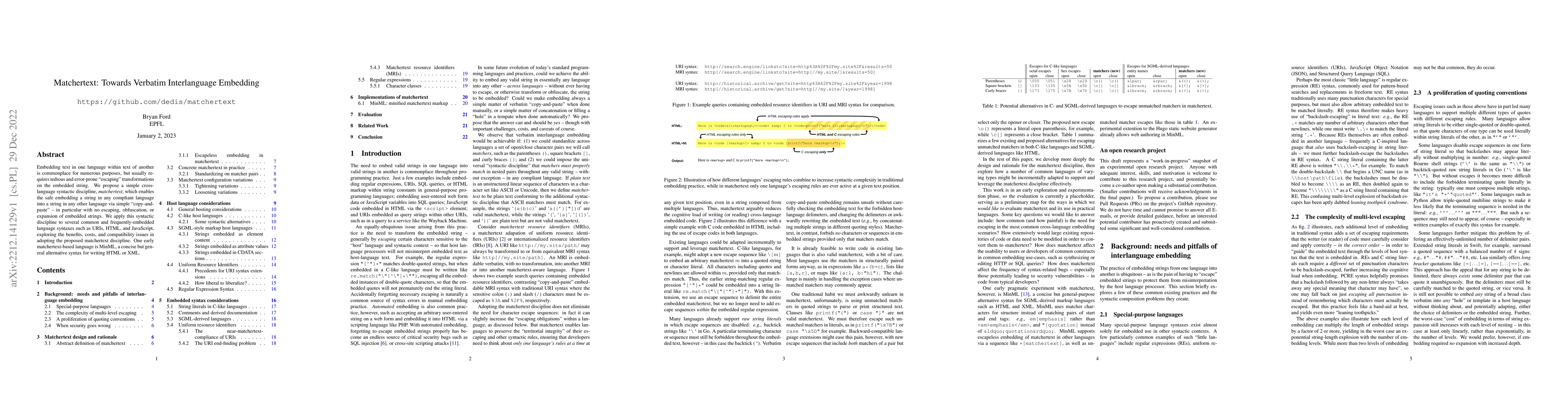 Thumbnail for Matchertext: Towards Verbatim Interlanguage Embedding