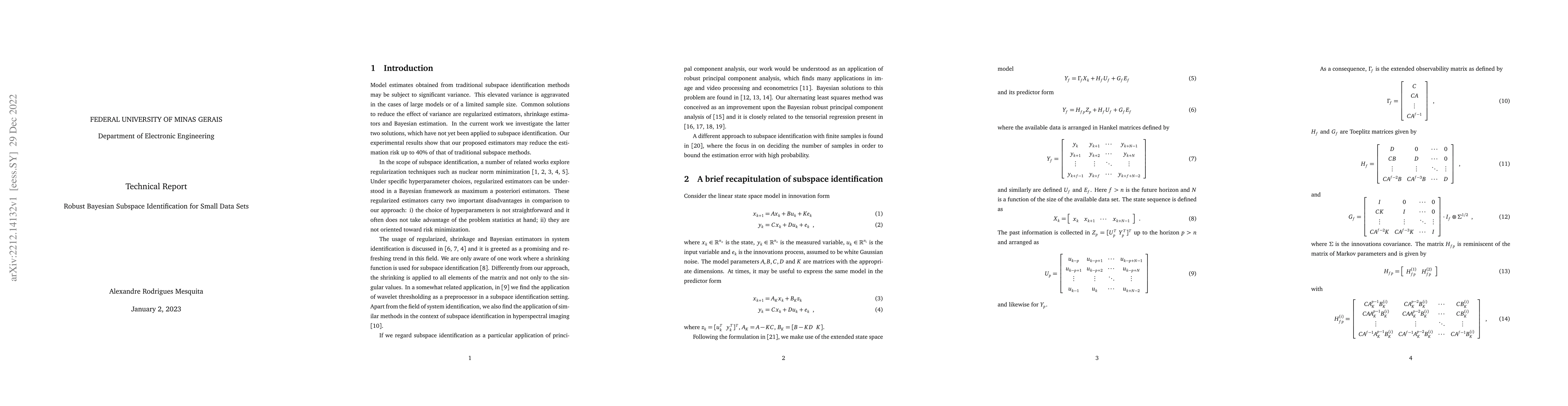 Thumbnail for Robust Bayesian Subspace Identification for Small Data Sets