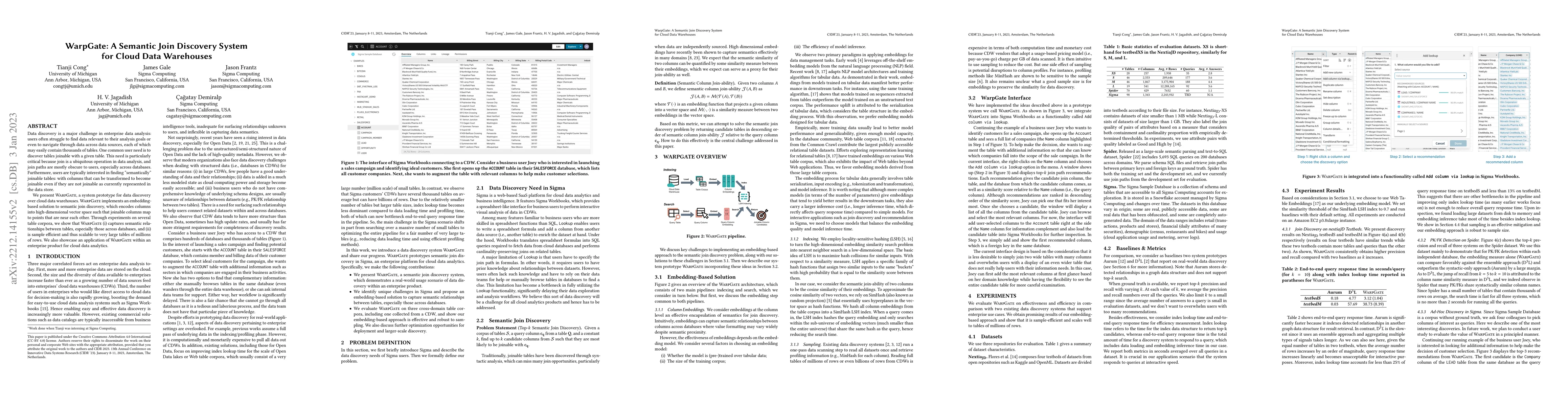 Thumbnail for WarpGate: A Semantic Join Discovery System for Cloud Data Warehouses