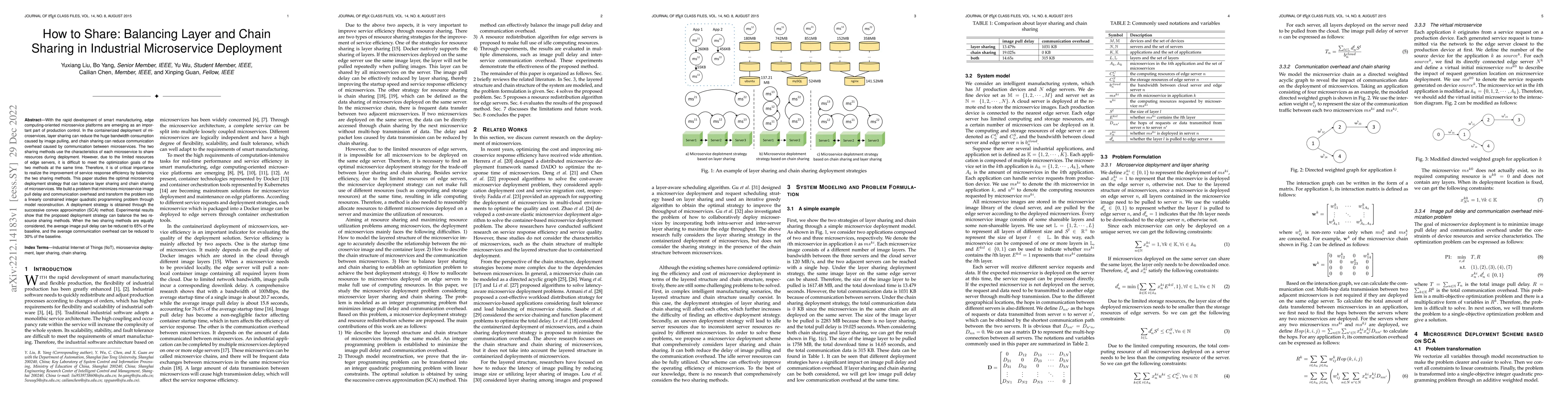 Thumbnail for How to Share: Balancing Layer and Chain Sharing in Industrial
  Microservice Deployment