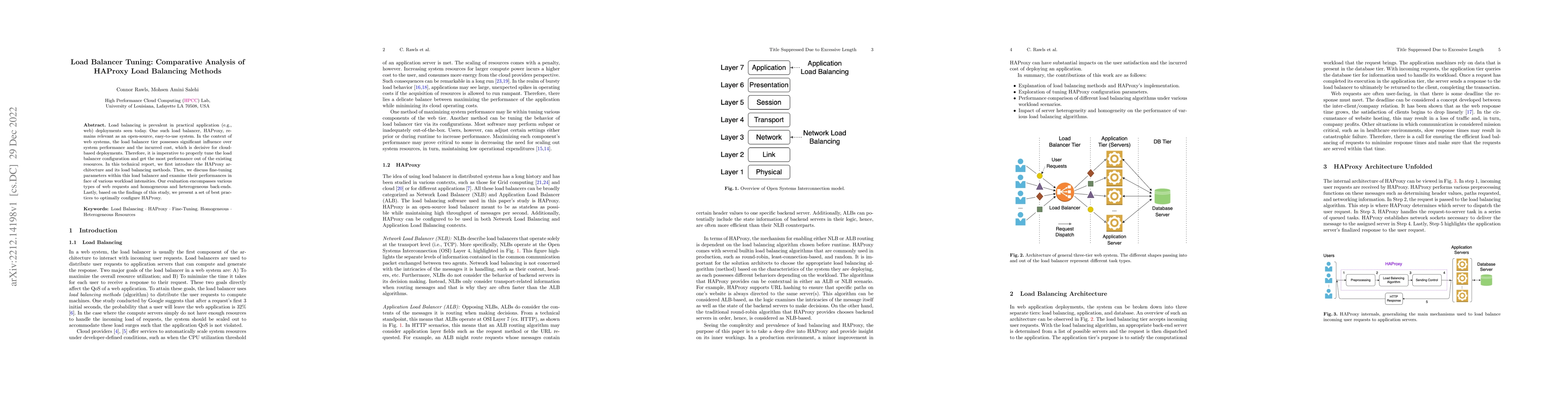 Thumbnail for Load Balancer Tuning: Comparative Analysis of HAProxy Load Balancing
  Methods