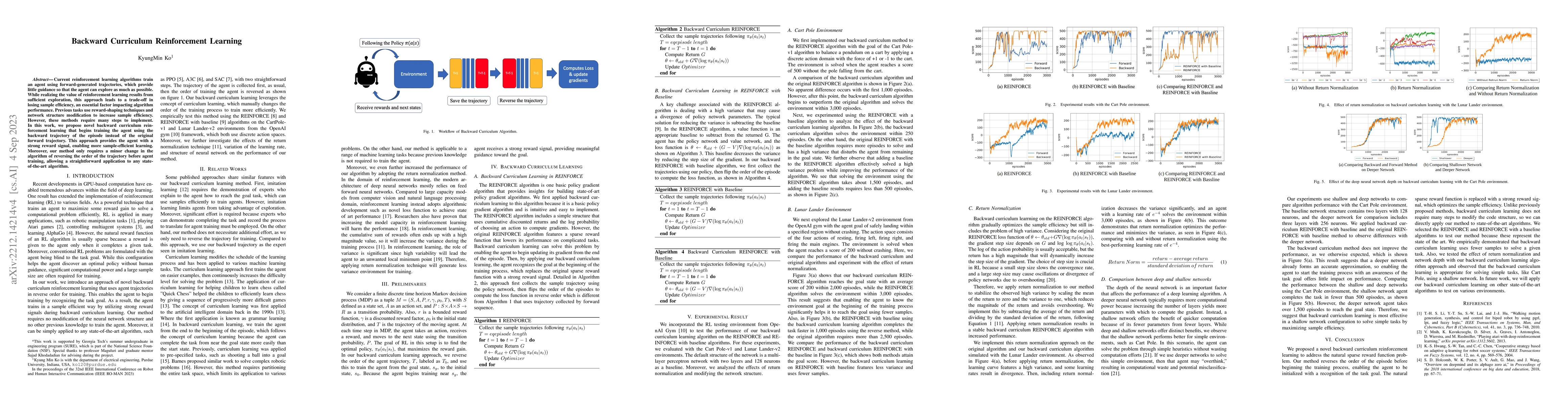 Thumbnail for Backward Curriculum Reinforcement Learning
