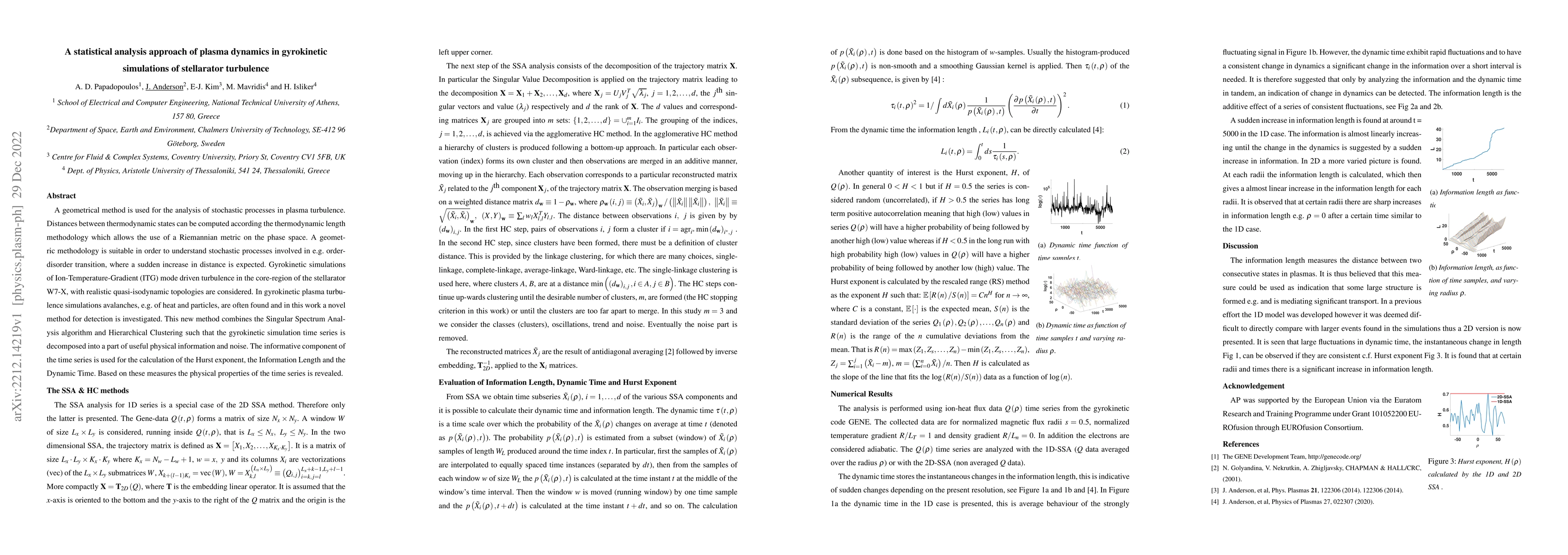 Thumbnail for A statistical analysis approach of plasma dynamics in gyrokinetic
  simulations of stellarator turbulence