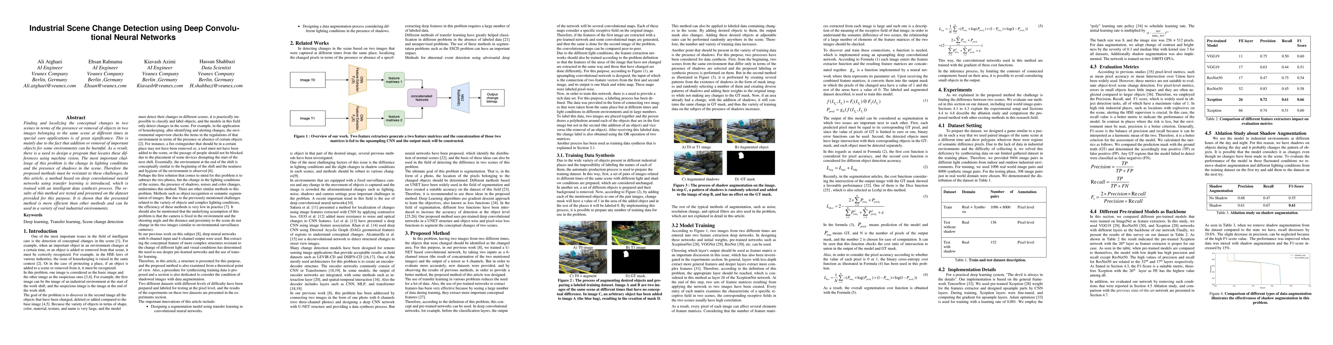 Thumbnail for Industrial Scene Change Detection using Deep Convolutional Neural
  Networks