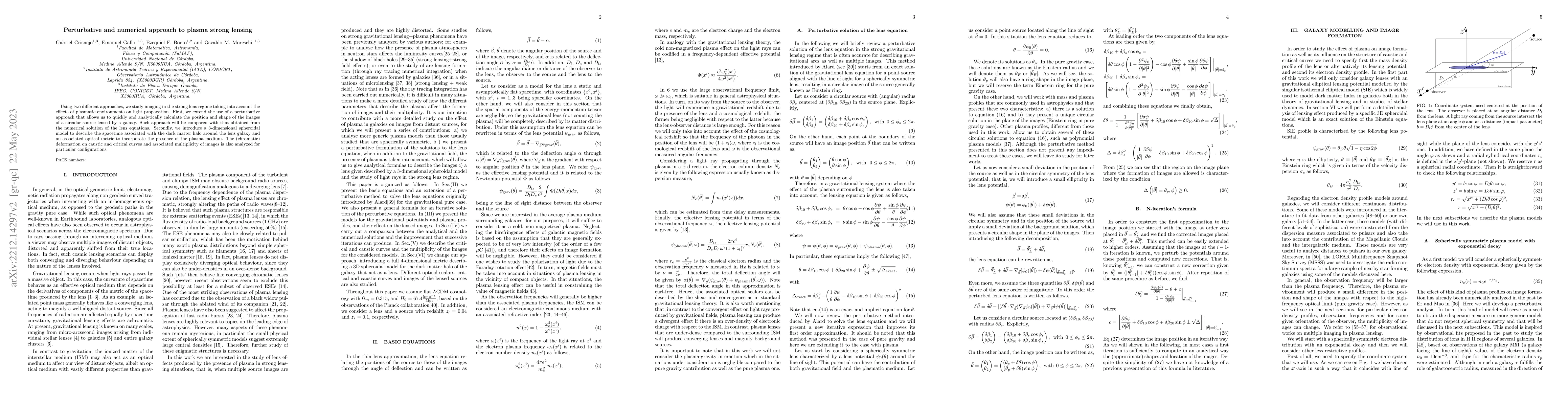 Thumbnail for Perturbative and numerical approach to plasma strong lensing
