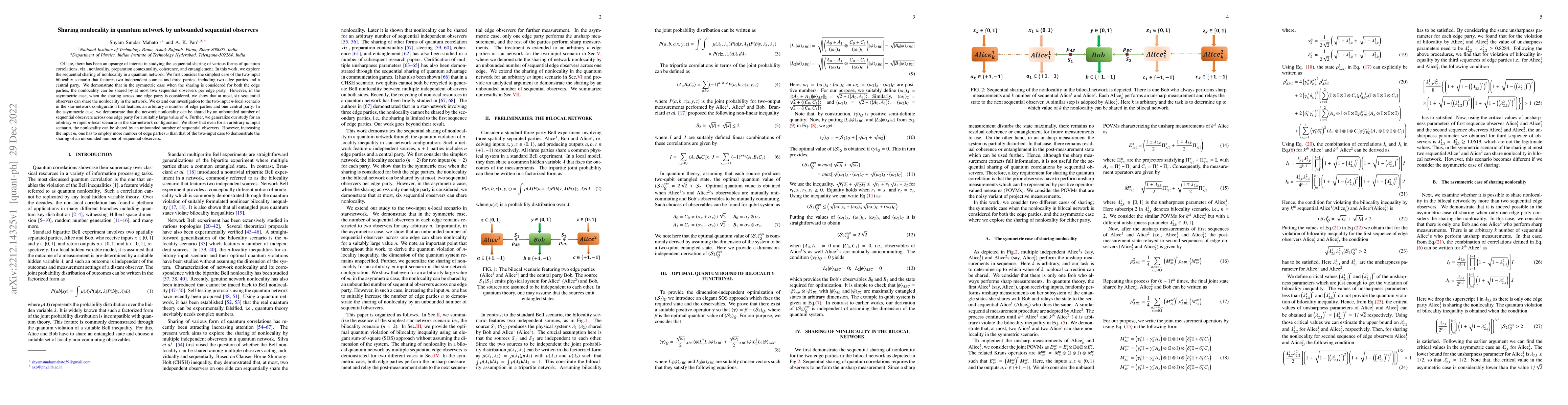 Thumbnail for Sharing nonlocality in quantum network by unbounded sequential observers