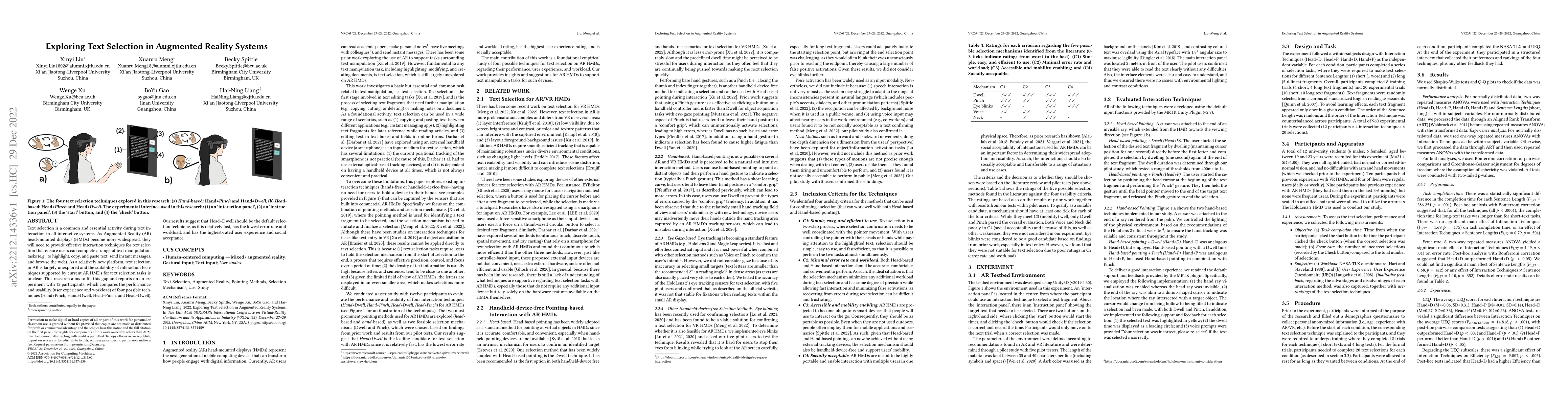 Thumbnail for Exploring Text Selection in Augmented Reality Systems