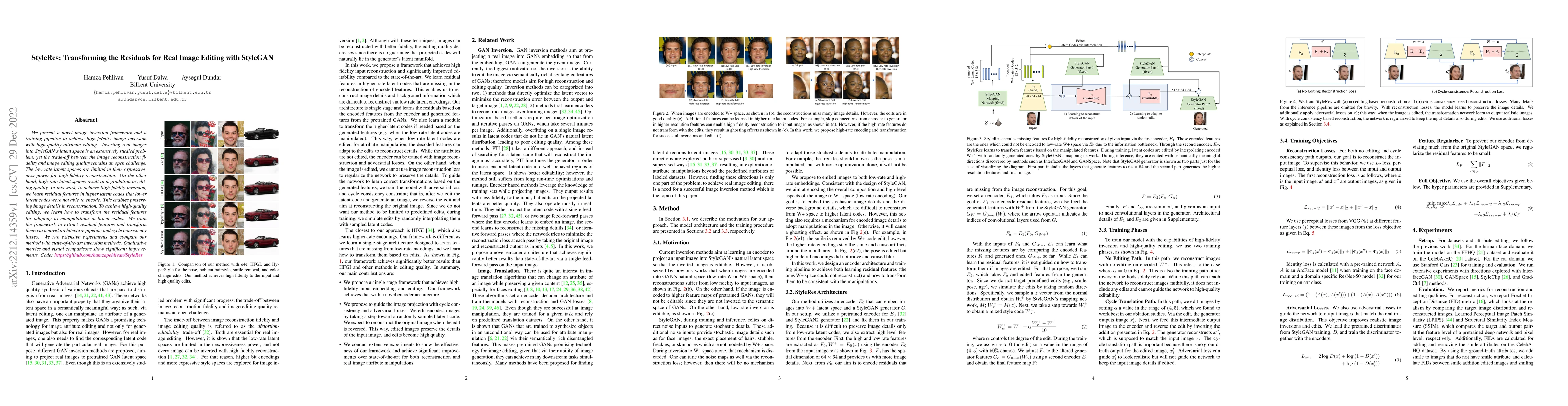 Thumbnail for StyleRes: Transforming the Residuals for Real Image Editing with
  StyleGAN