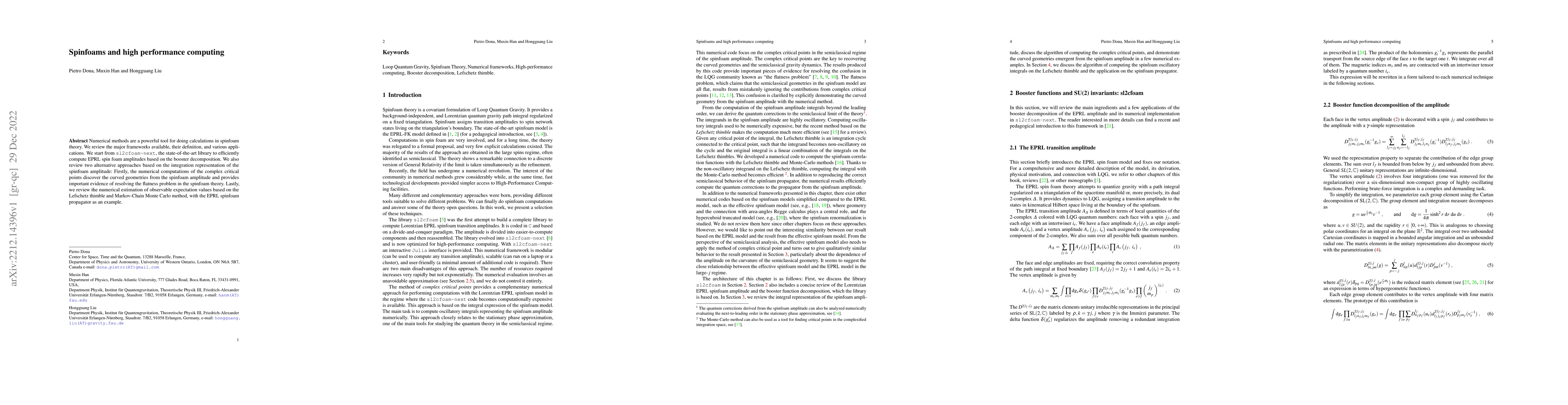 Thumbnail for Spinfoams and high performance computing