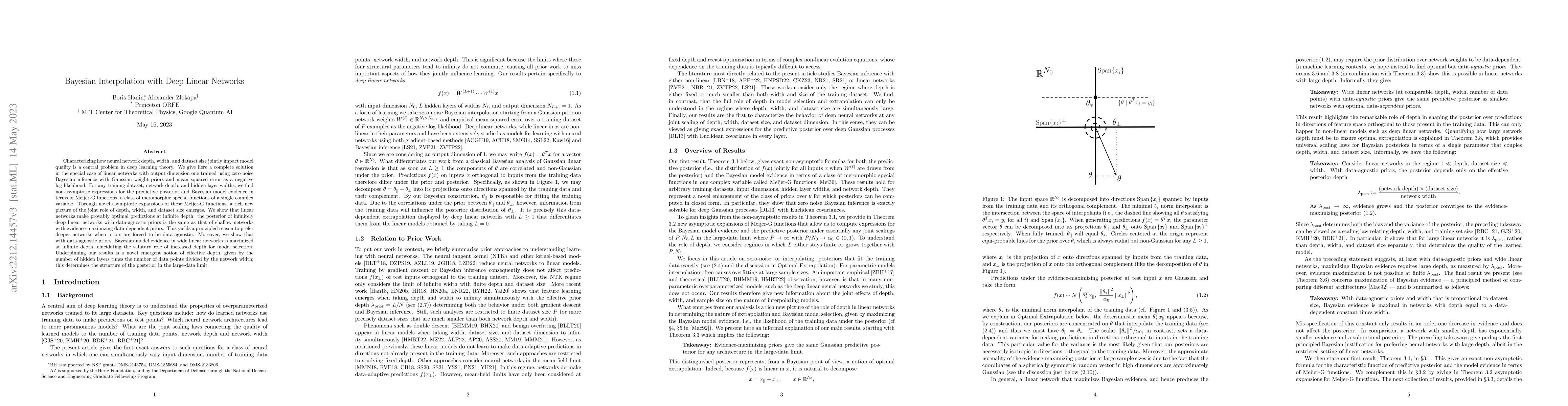 Thumbnail for Bayesian Interpolation with Deep Linear Networks