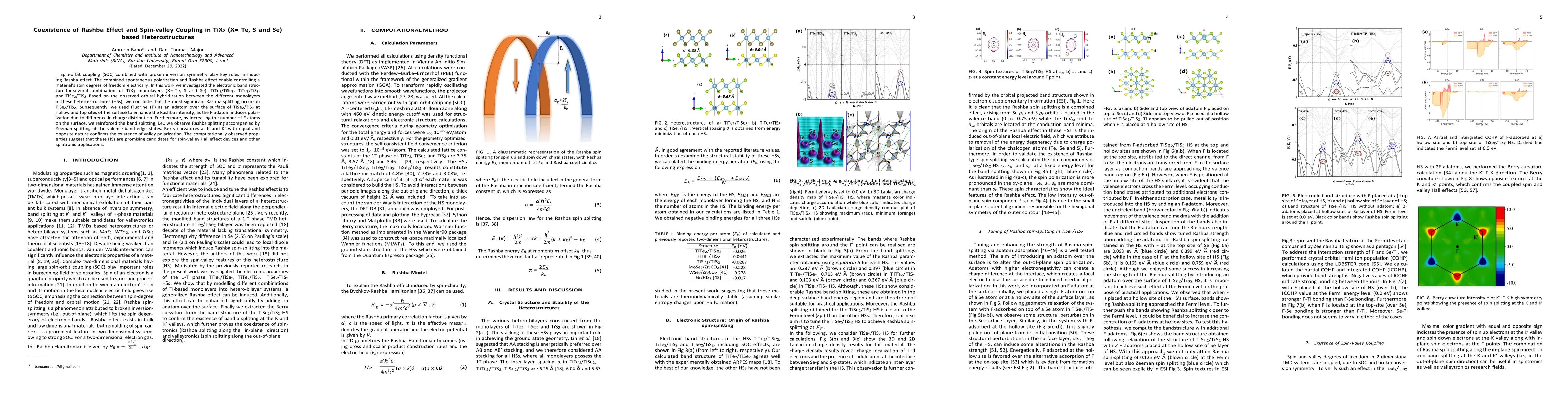 Thumbnail for Coexistence of Rashba Effect and Spin-valley Coupling in TiX2 (X= Te, S
  and Se) based Heterostructures