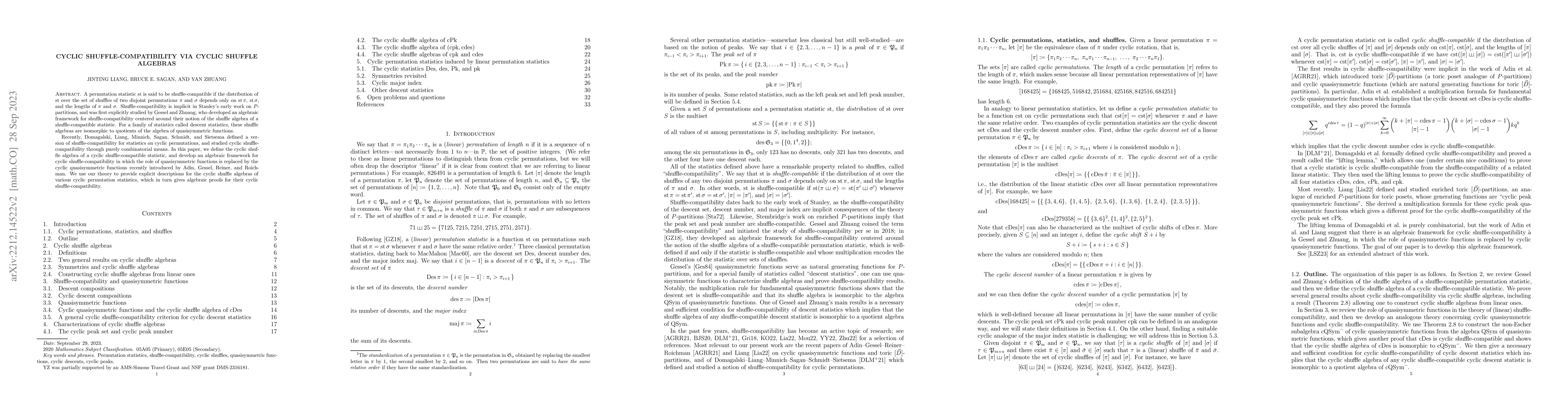 Thumbnail for Cyclic shuffle-compatibility via cyclic shuffle algebras