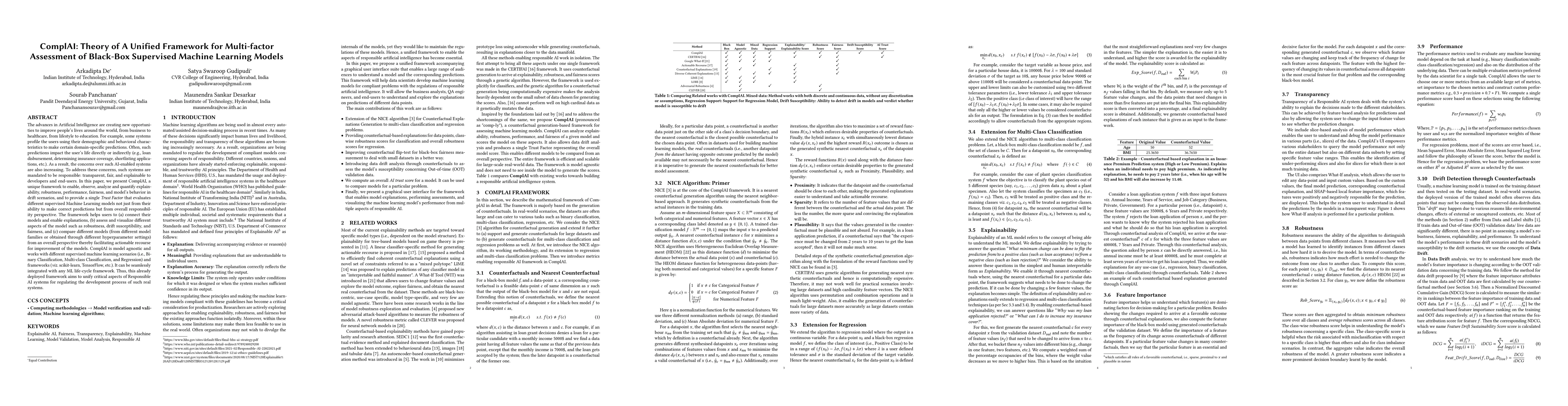 Thumbnail for ComplAI: Theory of A Unified Framework for Multi-factor Assessment of
  Black-Box Supervised Machine Learning Models