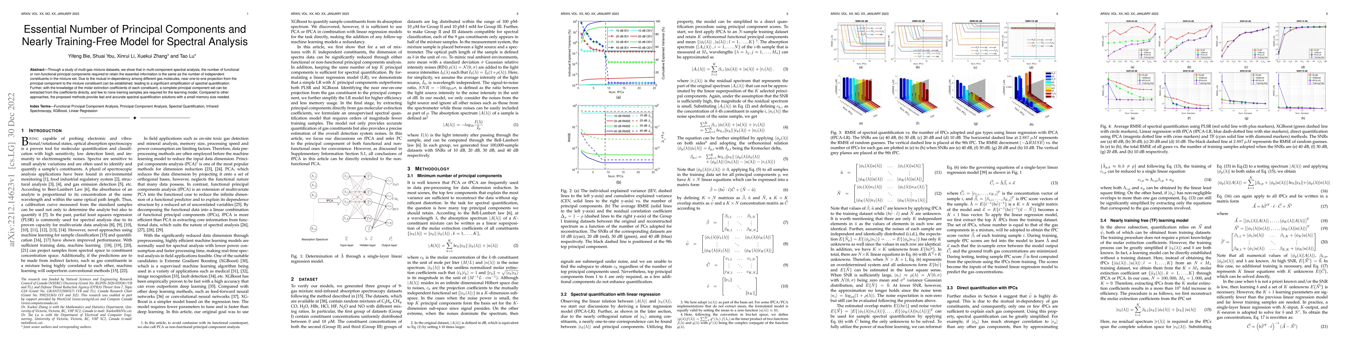 Thumbnail for Essential Number of Principal Components and Nearly Training-Free Model
  for Spectral Analysis
