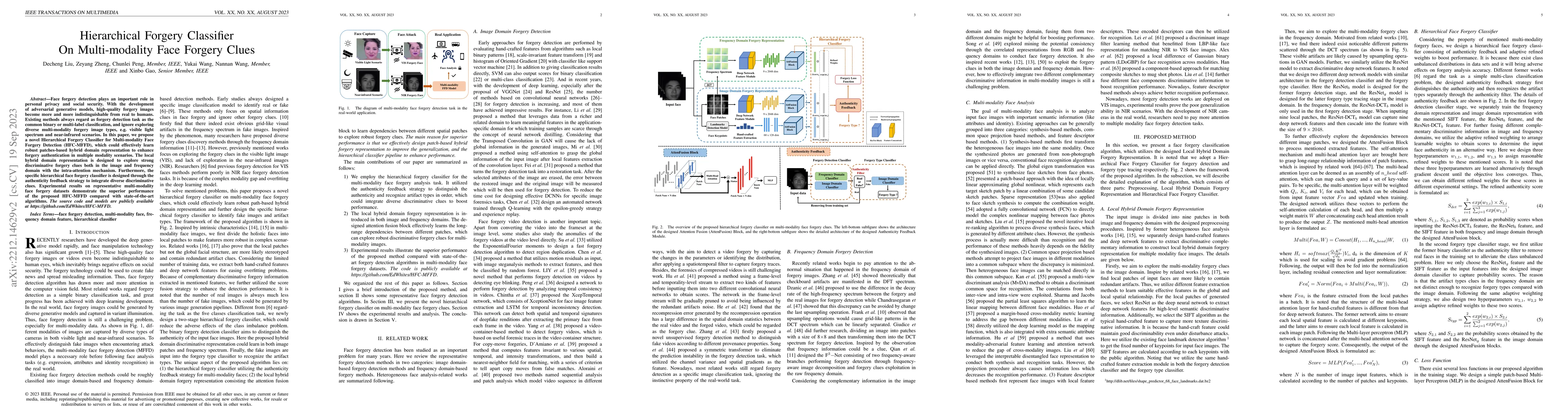 Thumbnail for Hierarchical Forgery Classifier On Multi-modality Face Forgery Clues