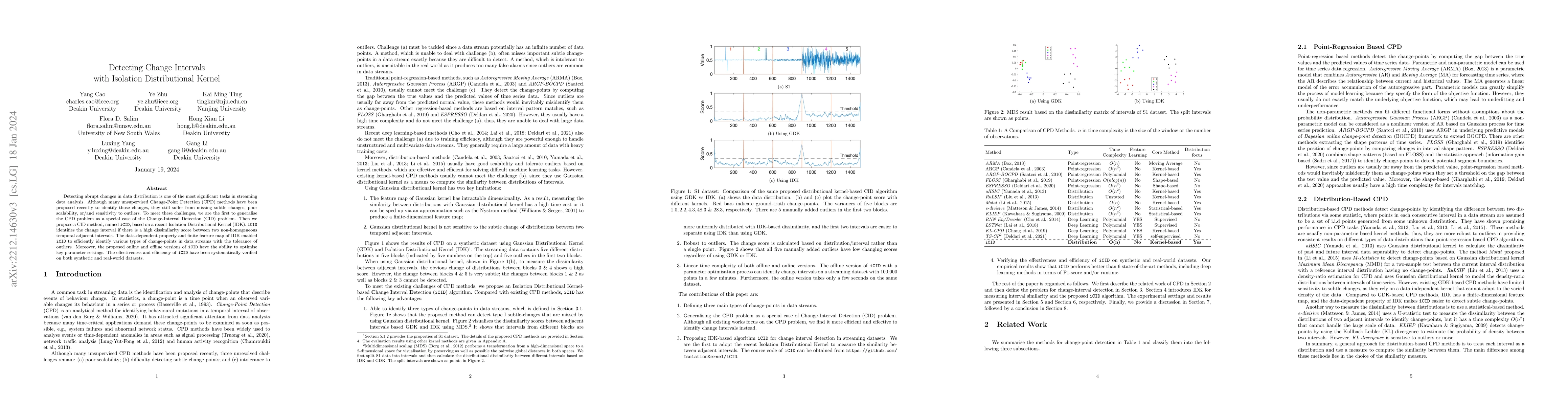 Thumbnail for Detecting Change Intervals with Isolation Distributional Kernel