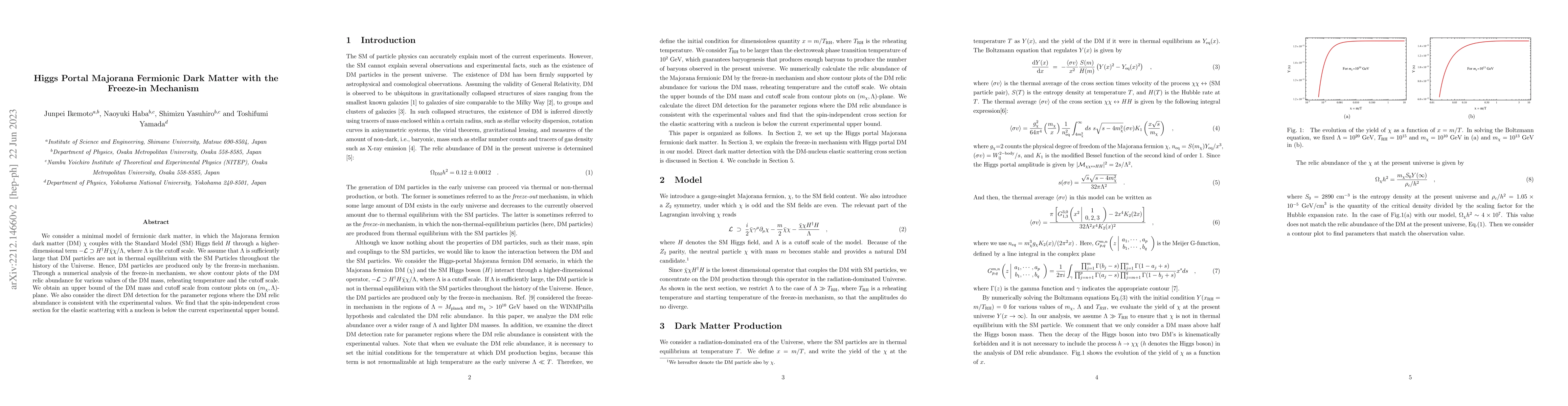 Thumbnail for Higgs Portal Majorana Fermionic Dark Matter with the Freeze-in Mechanism