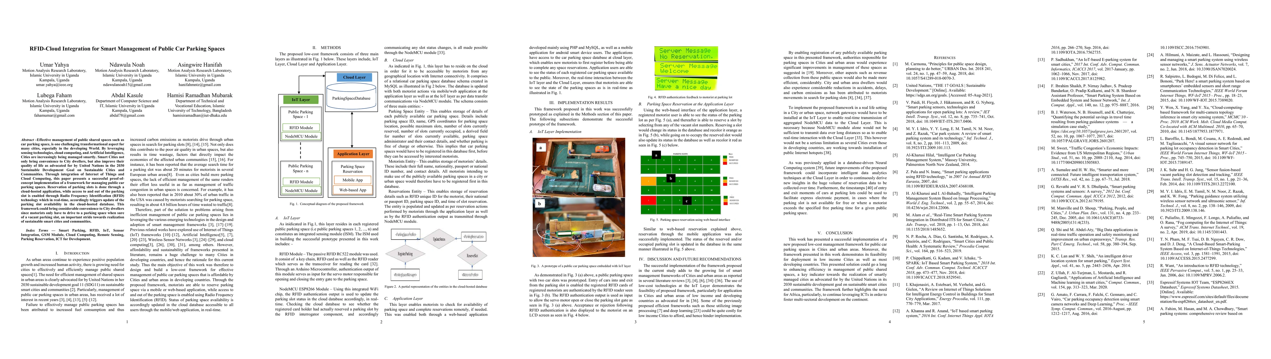 Thumbnail for RFID-Cloud Integration for Smart Management of Public Car Parking Spaces