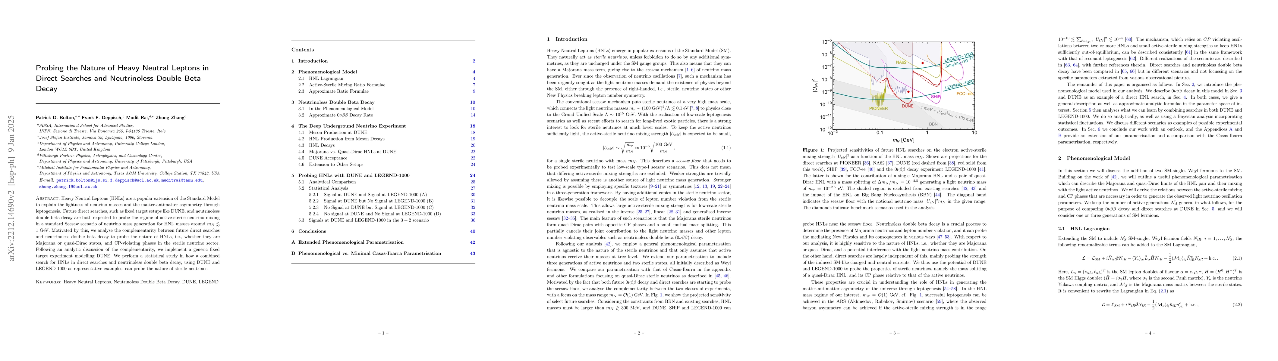 Thumbnail for Probing the Nature of Heavy Neutral Leptons in Direct Searches and
  Neutrinoless Double Beta Decay