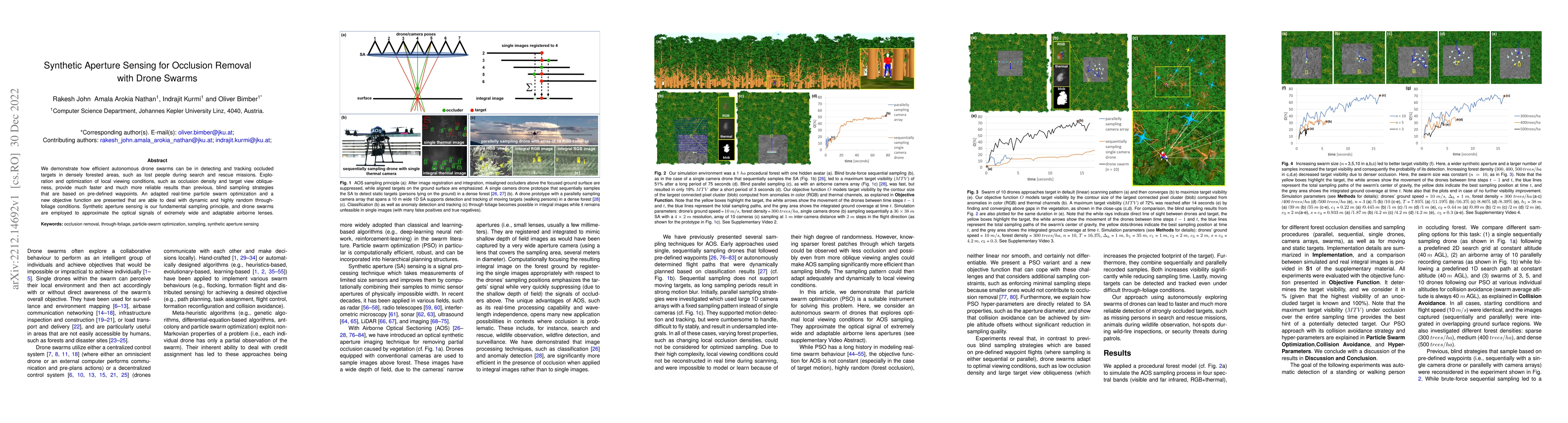 Thumbnail for Synthetic Aperture Sensing for Occlusion Removal with Drone Swarms