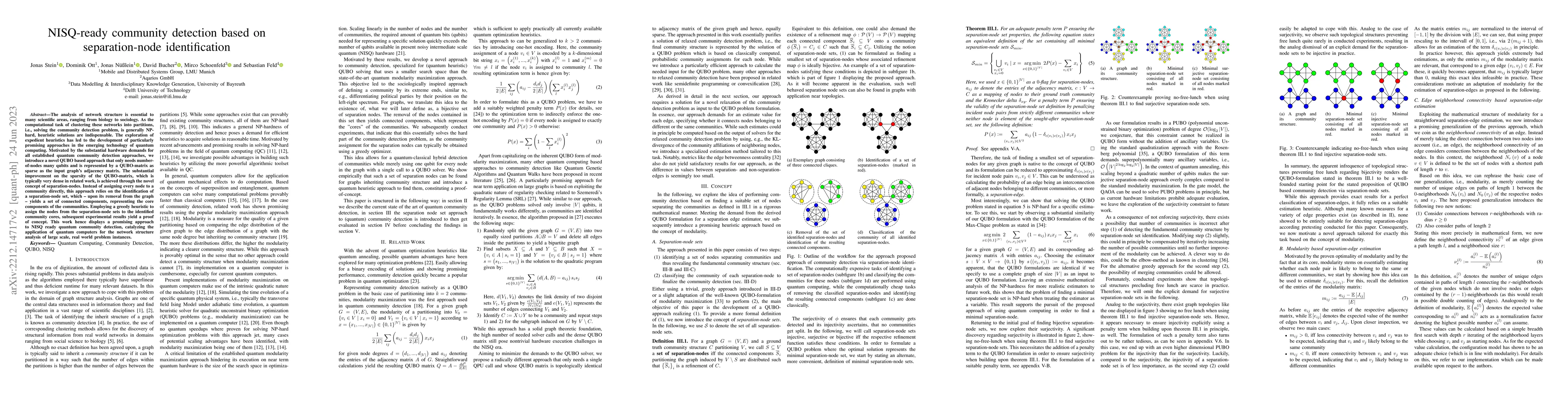 Thumbnail for NISQ-ready community detection based on separation-node identification