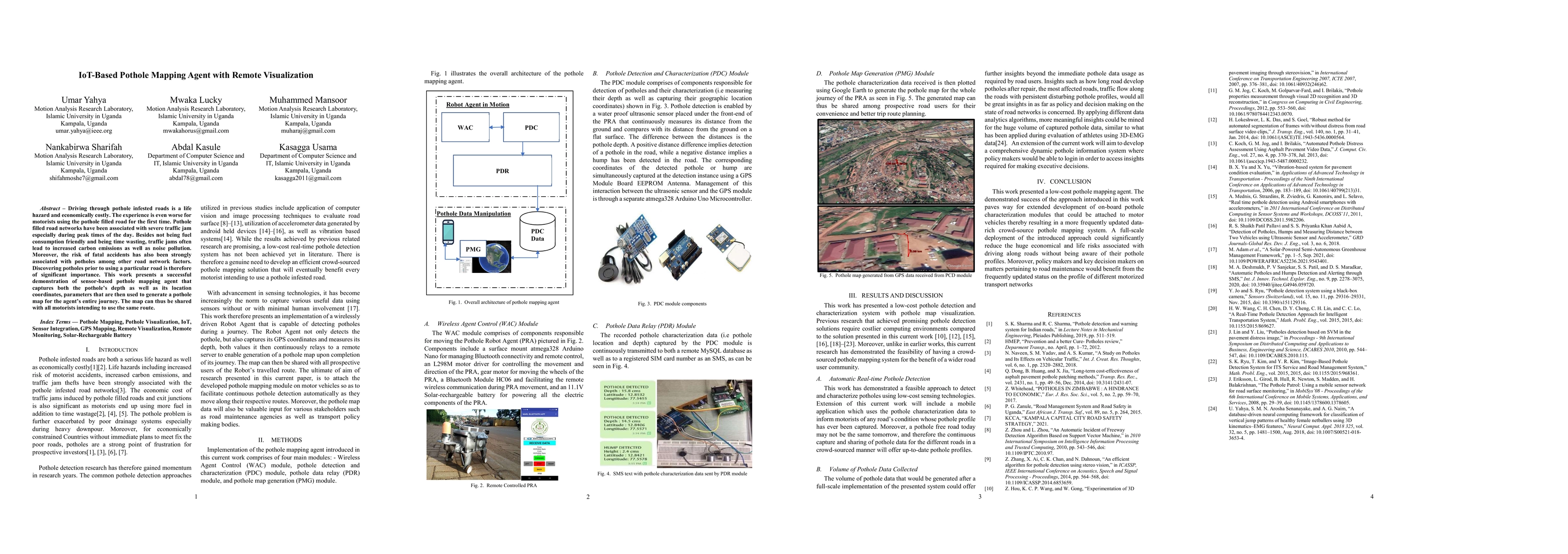 Thumbnail for IoT-Based Pothole Mapping Agent with Remote Visualization