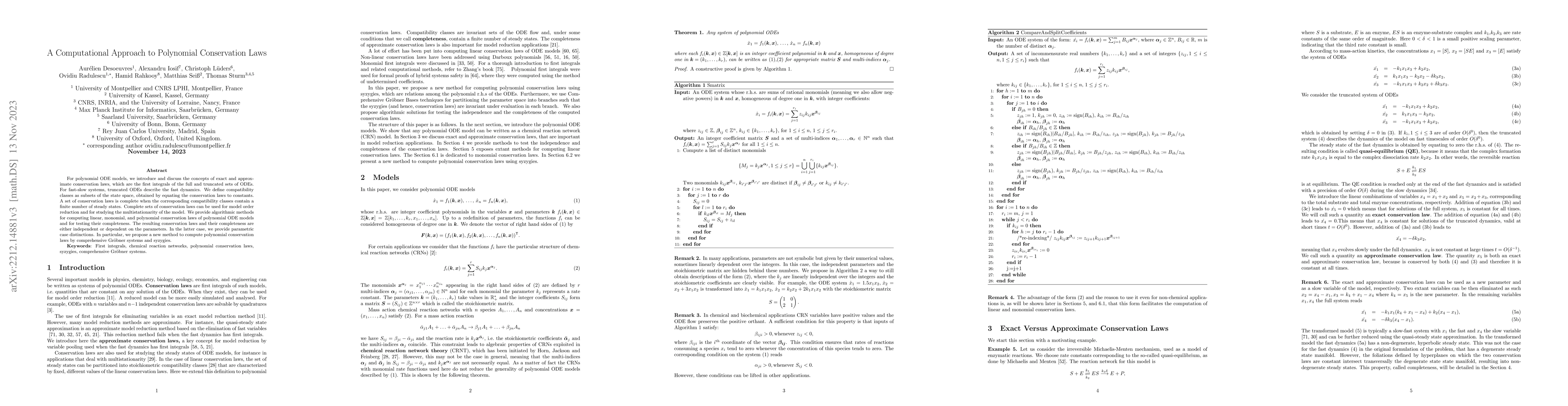 Thumbnail for A Computational Approach to Polynomial Conservation Laws