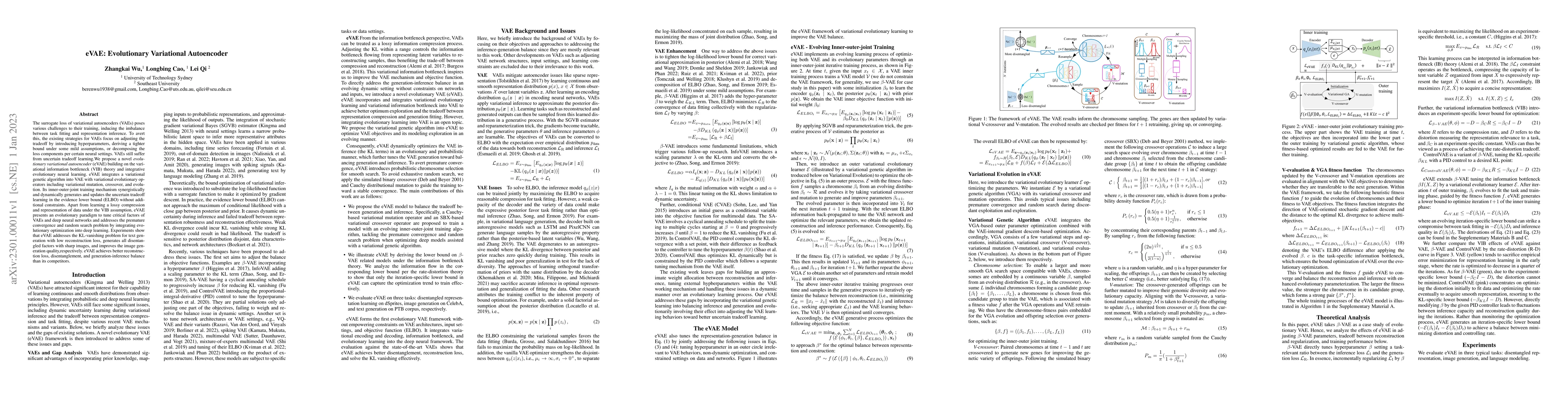Thumbnail for eVAE: Evolutionary Variational Autoencoder