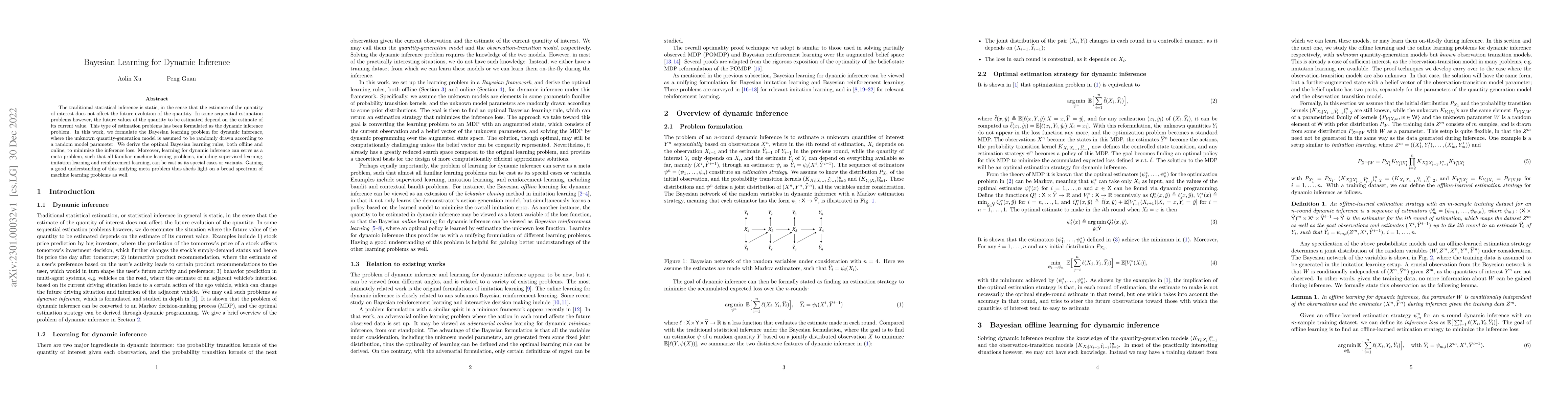 Thumbnail for Bayesian Learning for Dynamic Inference