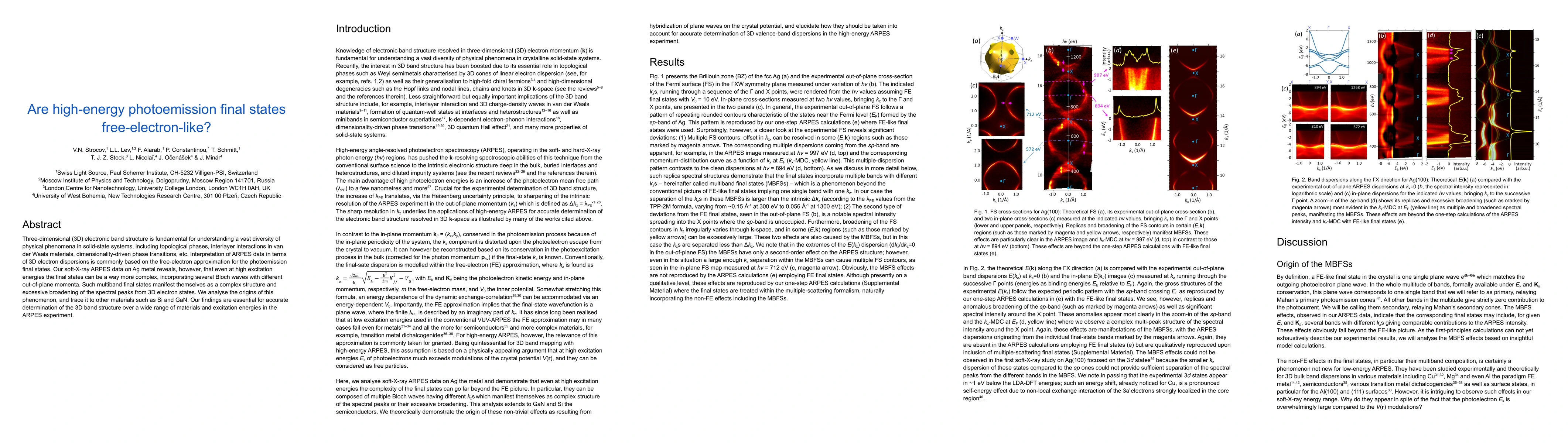 Thumbnail for Are high-energy photoemission final states free-electron-like?