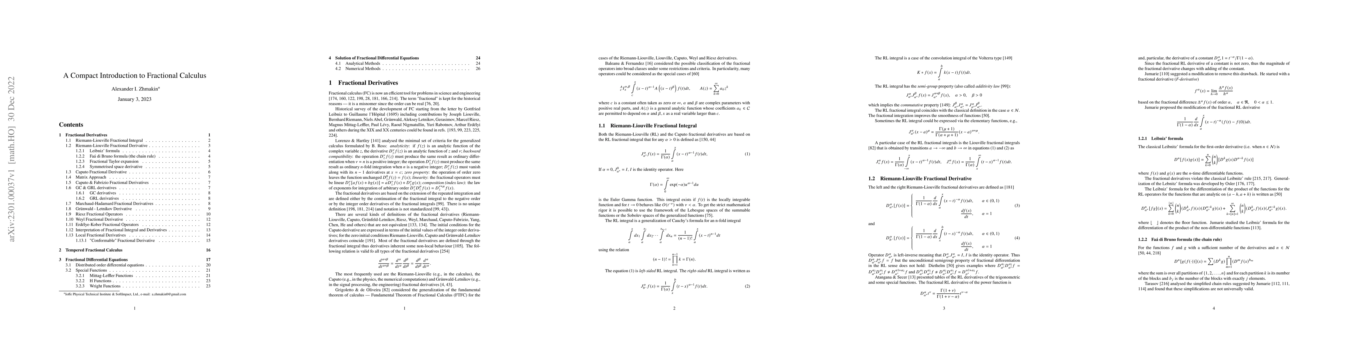 Thumbnail for A Compact Introduction to Fractional Calculus