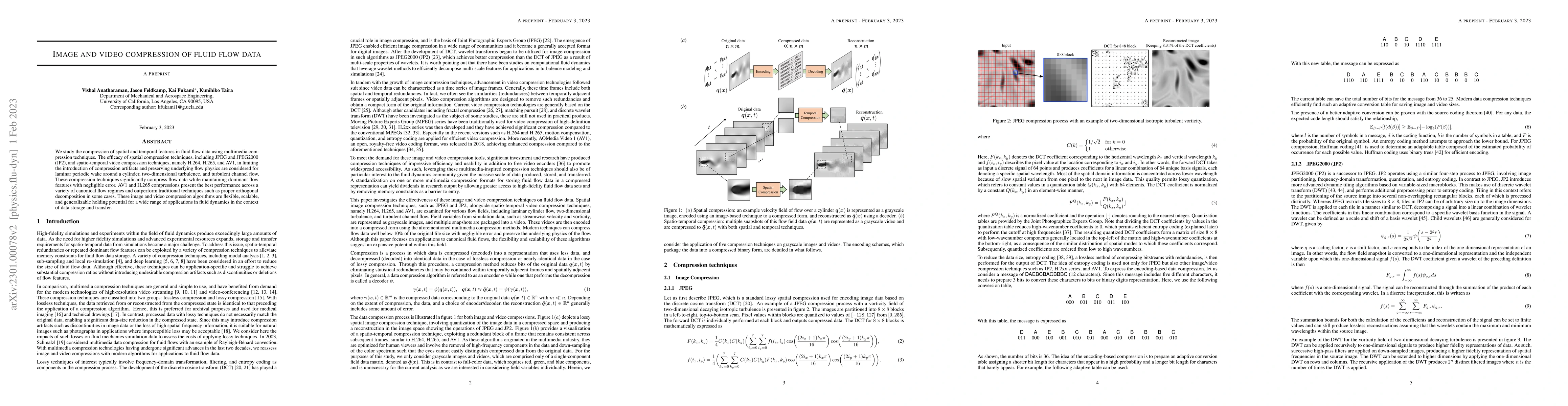 Thumbnail for Image and video compression of fluid flow data