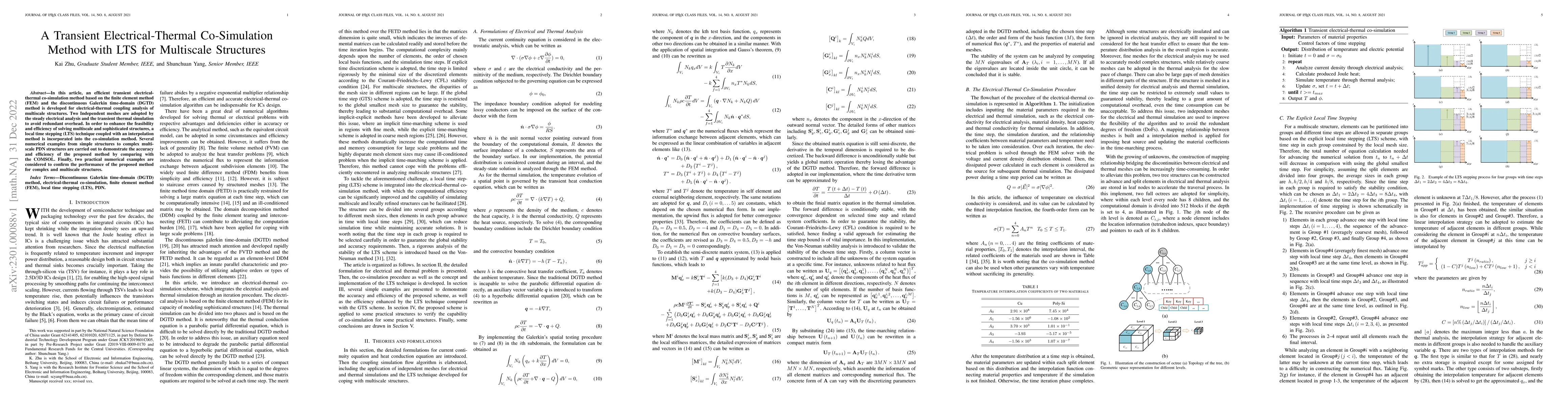Thumbnail for A Transient Electrical-Thermal Co-Simulation Method with LTS for
  Multiscale Structures
