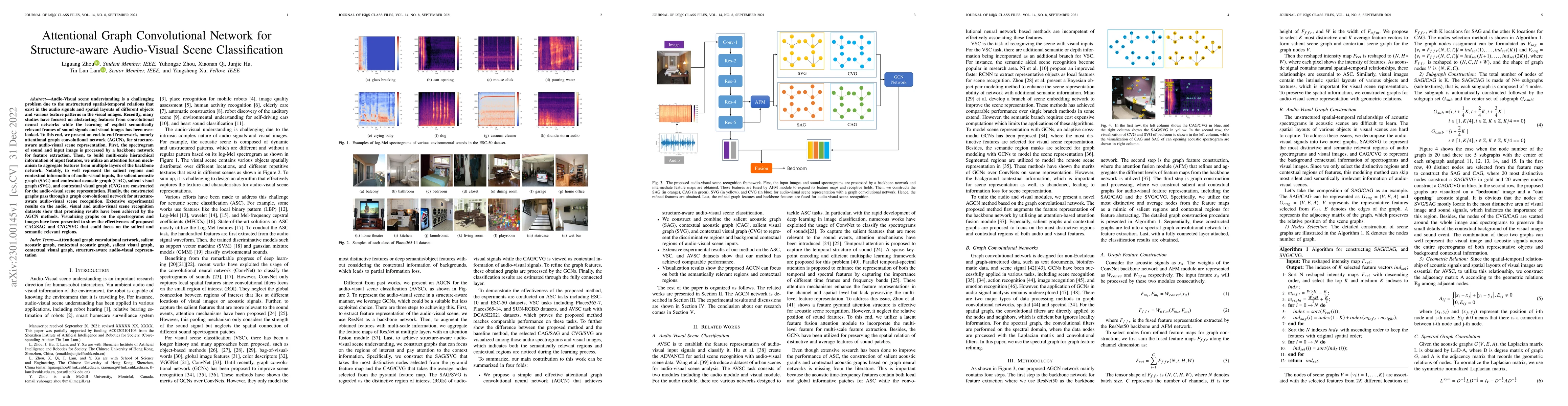 Thumbnail for Attentional Graph Convolutional Network for Structure-aware Audio-Visual
  Scene Classification