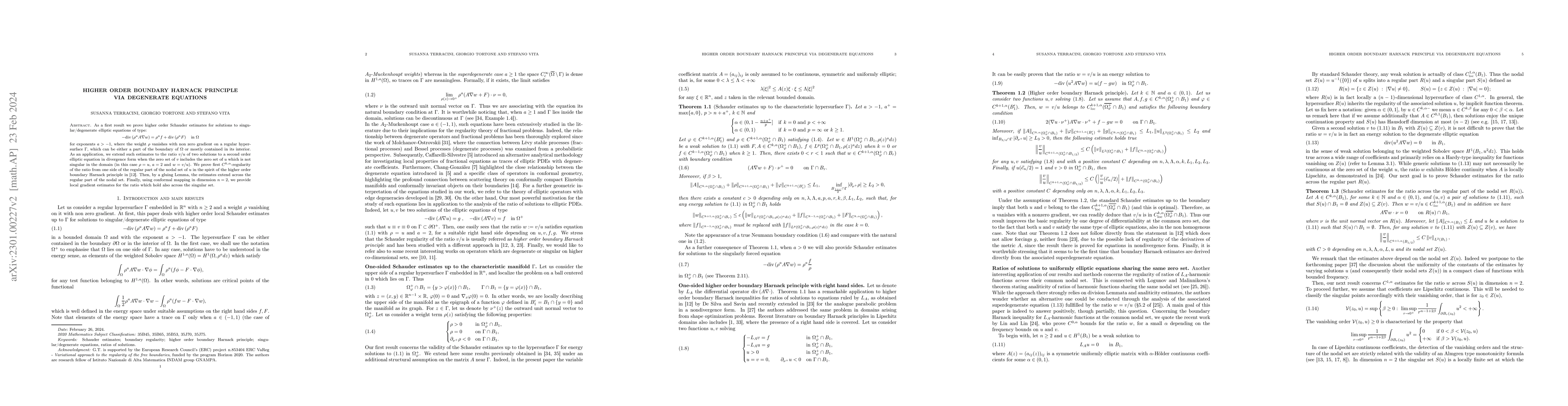Thumbnail for Higher order boundary Harnack principle via degenerate equations