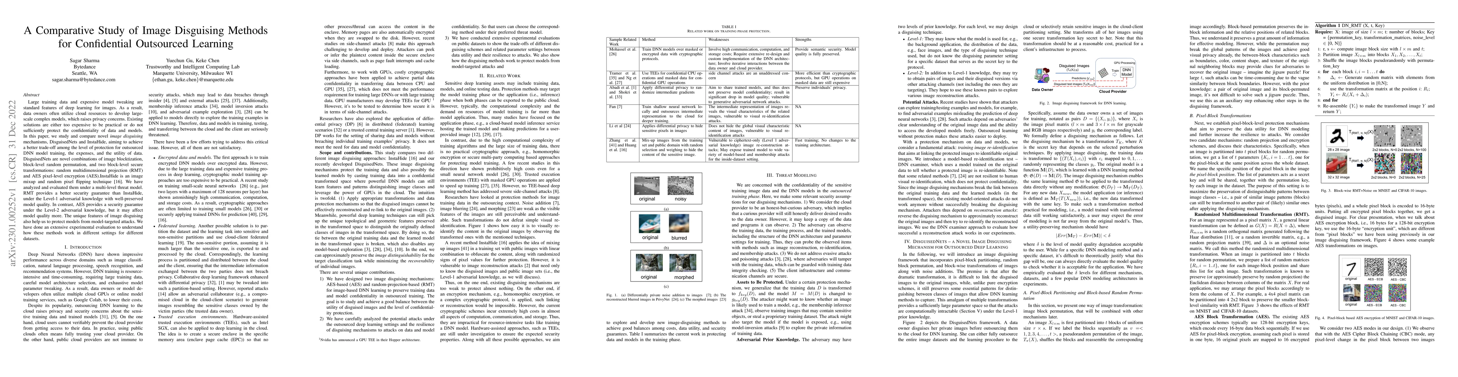 Thumbnail for A Comparative Study of Image Disguising Methods for Confidential
  Outsourced Learning