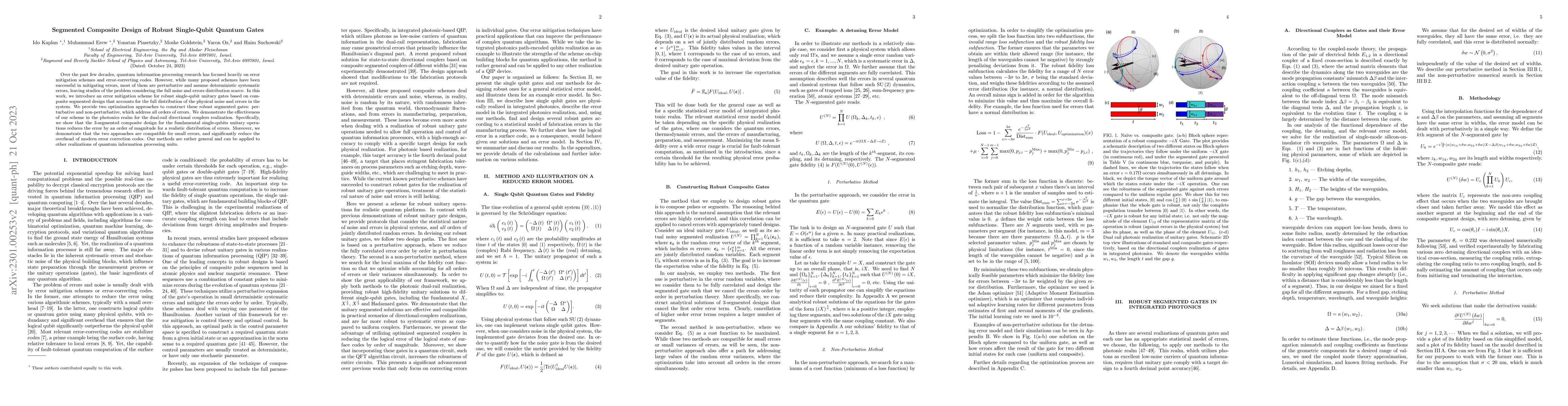 Thumbnail for Segmented Composite Design of Robust Single-Qubit Quantum Gates