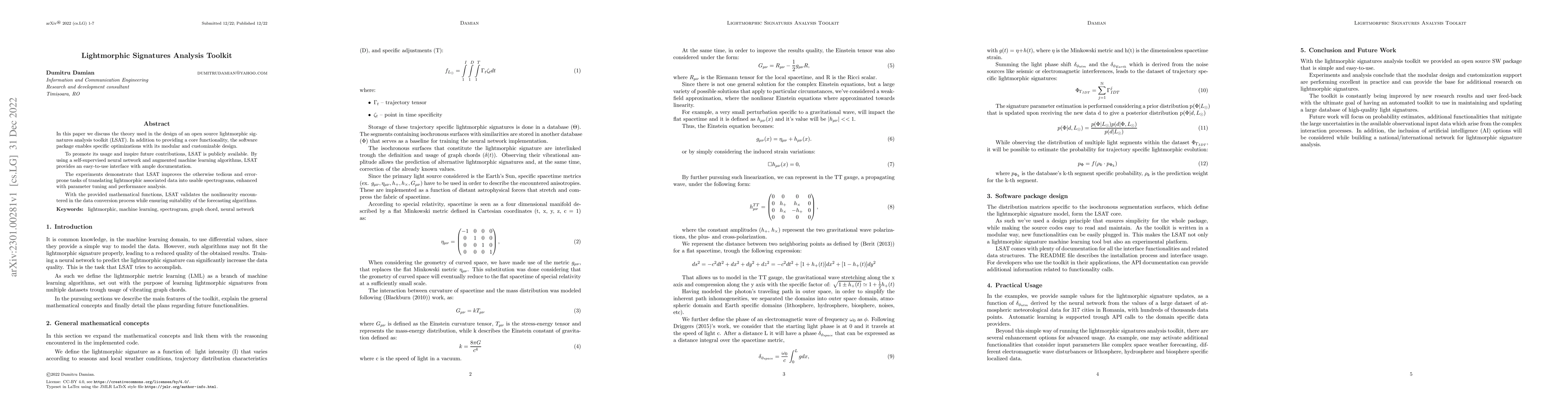 Thumbnail for Lightmorphic Signatures Analysis Toolkit