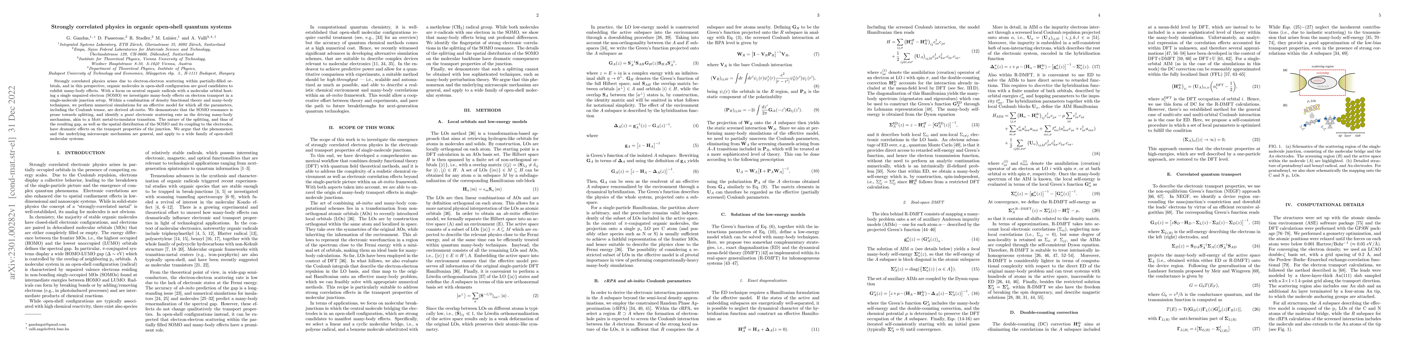 Thumbnail for Strongly correlated physics in organic open-shell quantum systems