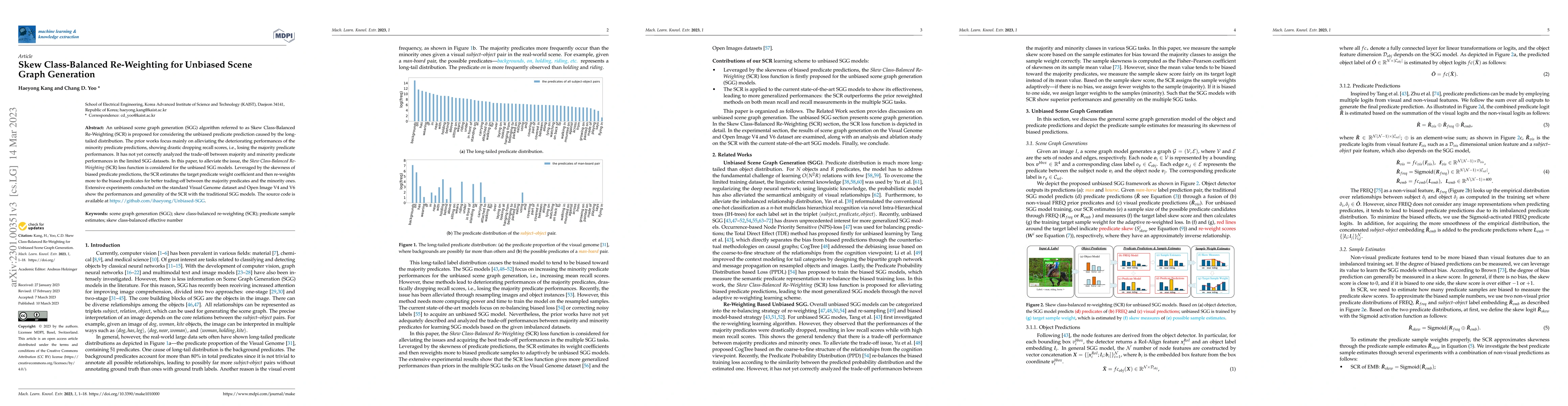 Thumbnail for Skew Class-balanced Re-weighting for Unbiased Scene Graph Generation