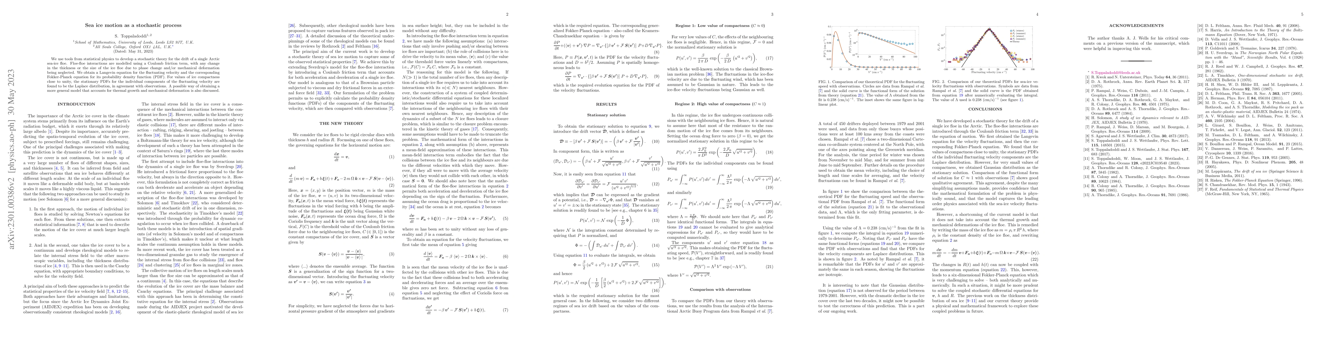 Thumbnail for Sea ice motion as a stochastic process