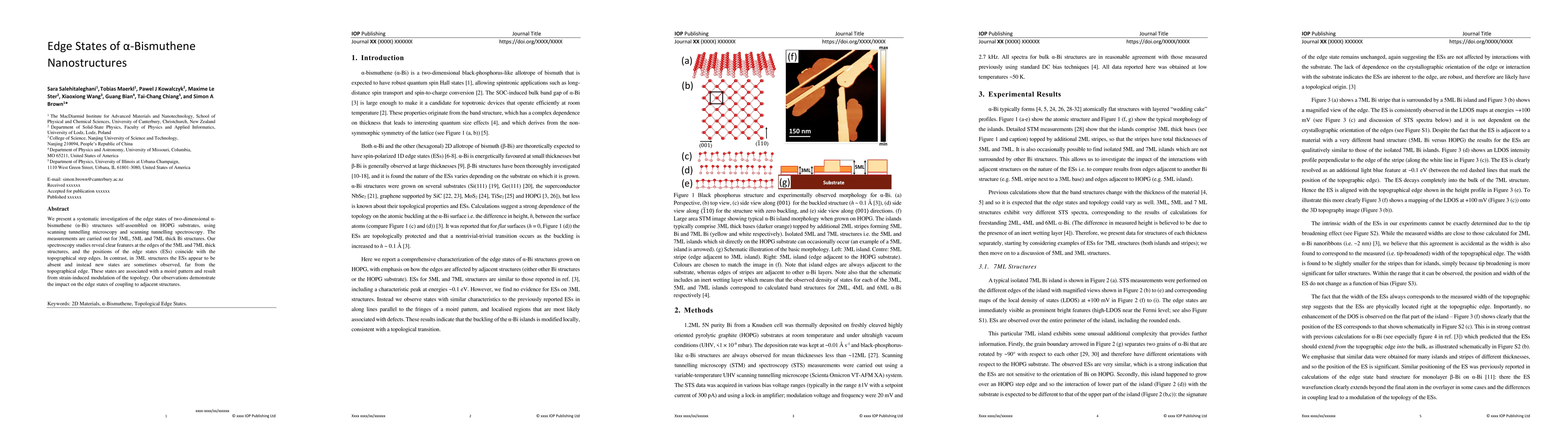 Thumbnail for Edge States of {\alpha}-Bismuthene Nanostructures