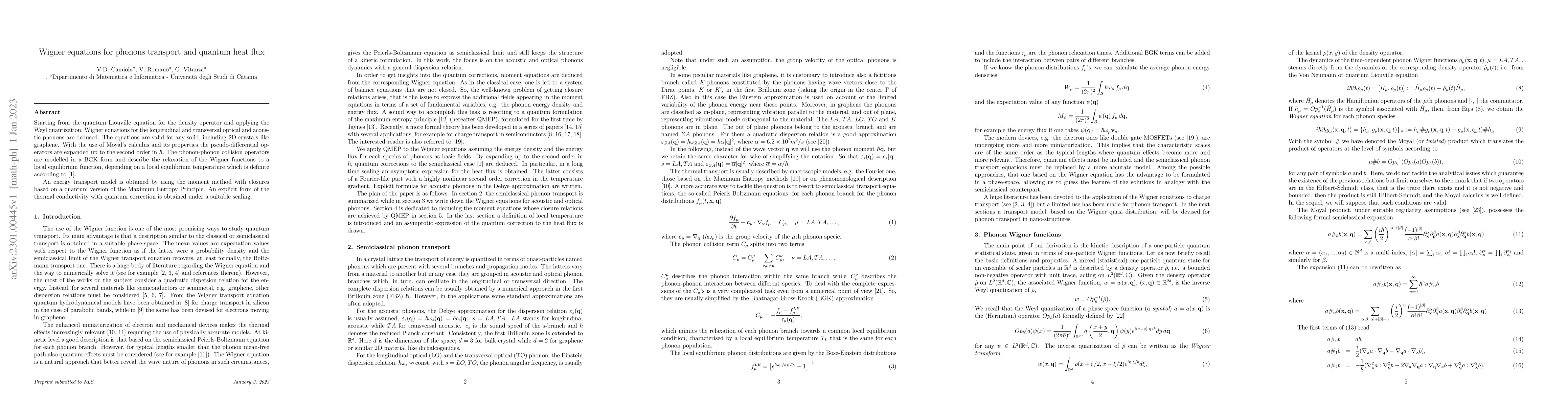Thumbnail for Wigner equations for phonons transport and quantum heat flux