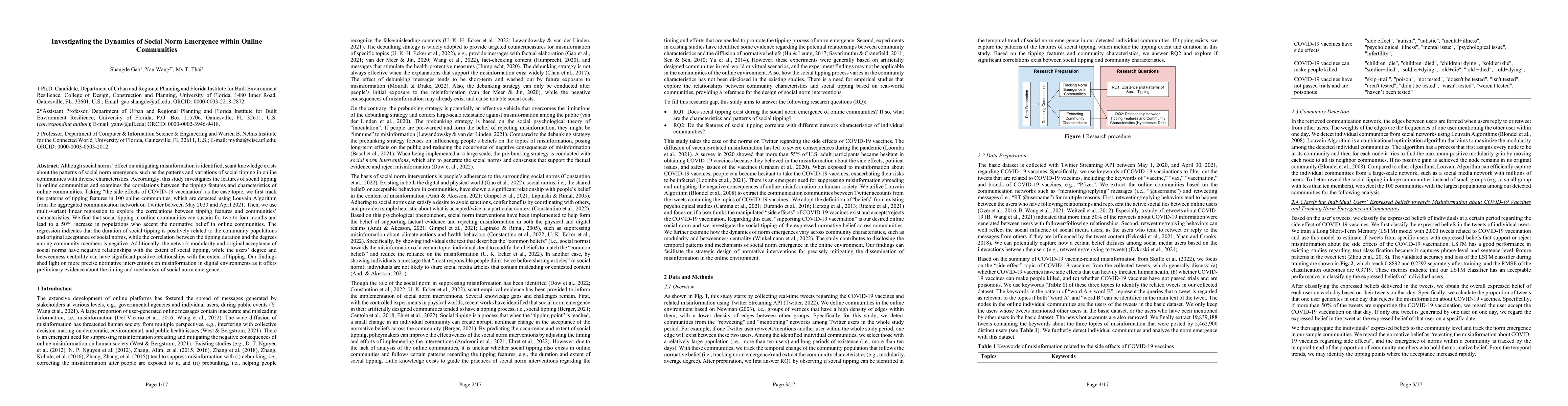 Thumbnail for Investigating the Dynamics of Social Norm Emergence within Online
  Communities