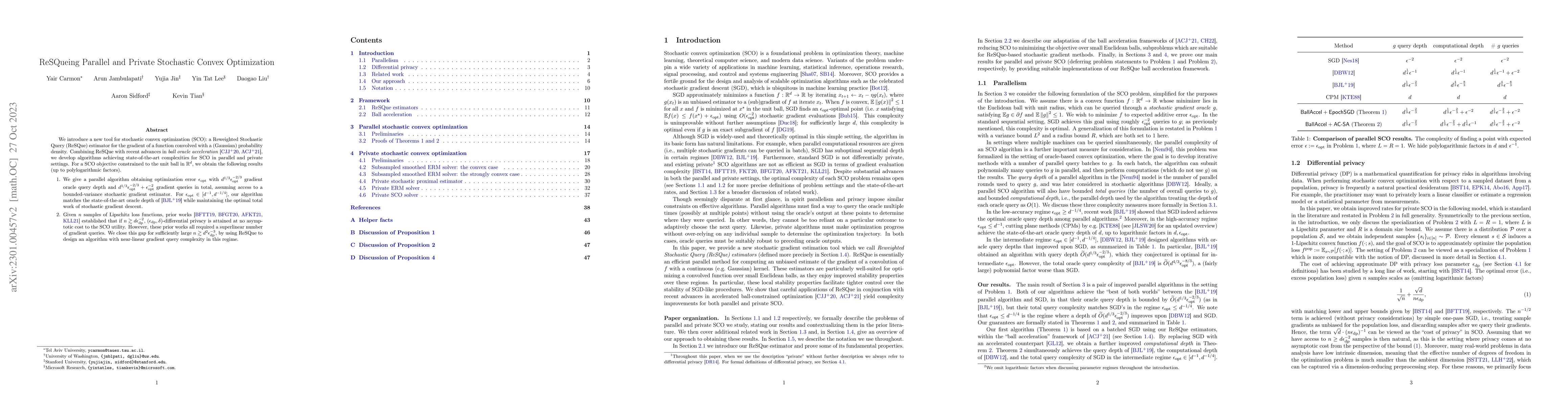 Thumbnail for ReSQueing Parallel and Private Stochastic Convex Optimization