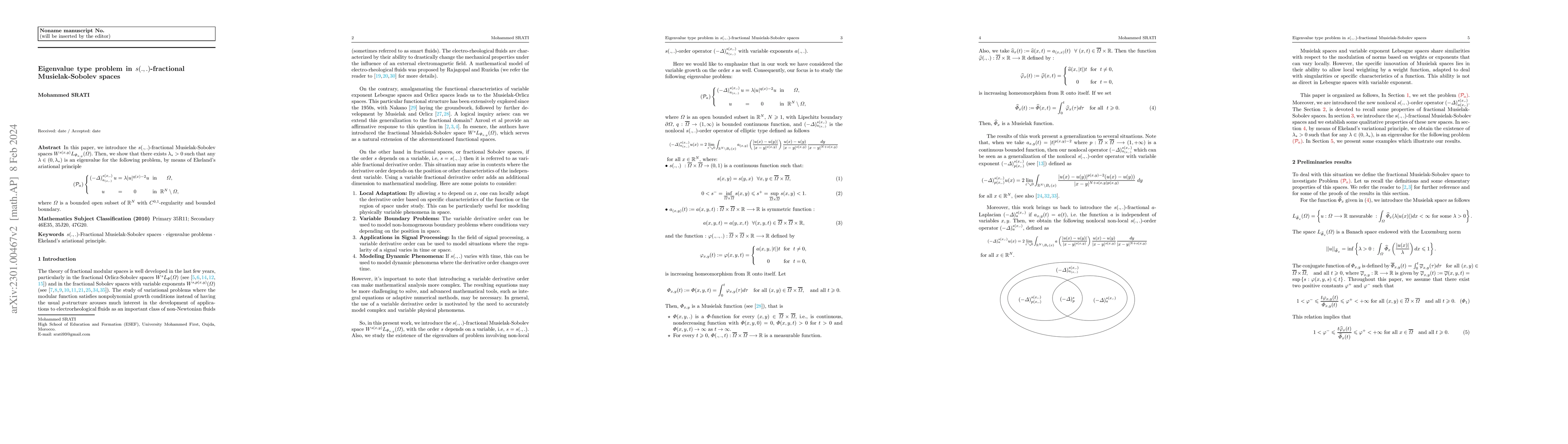 Thumbnail for Eigenvalue type problem in $s(.,.)$-fractional Musielak-Sobolev spaces